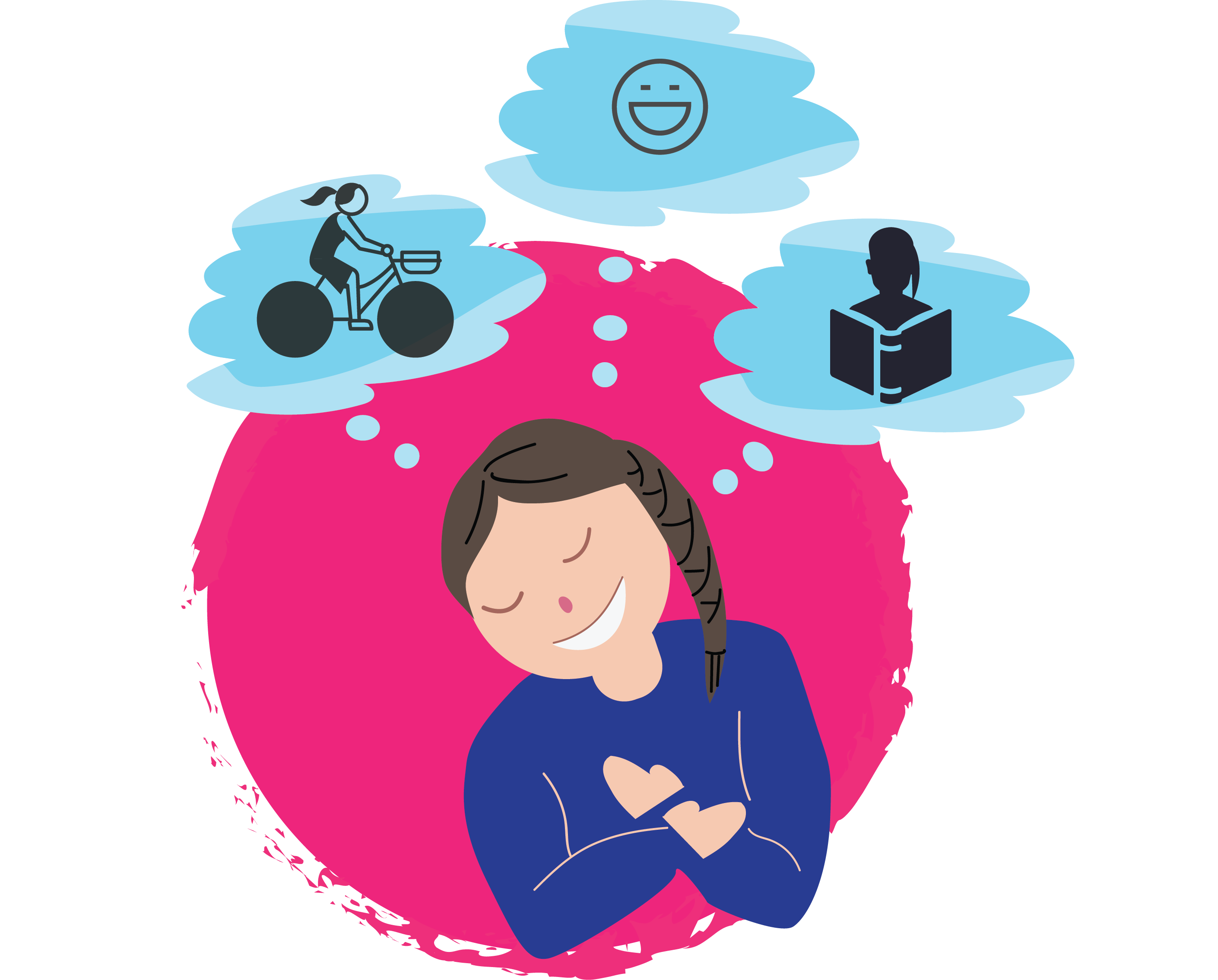 Focus on the many positive things your body does every day – such as laughing, breathing and thinking!