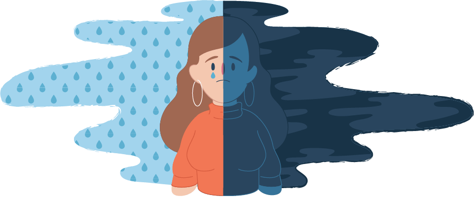 child depression clipart