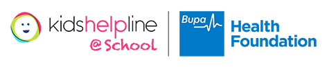 Bupa Health Foundation and Kids Helpline @ School logos
