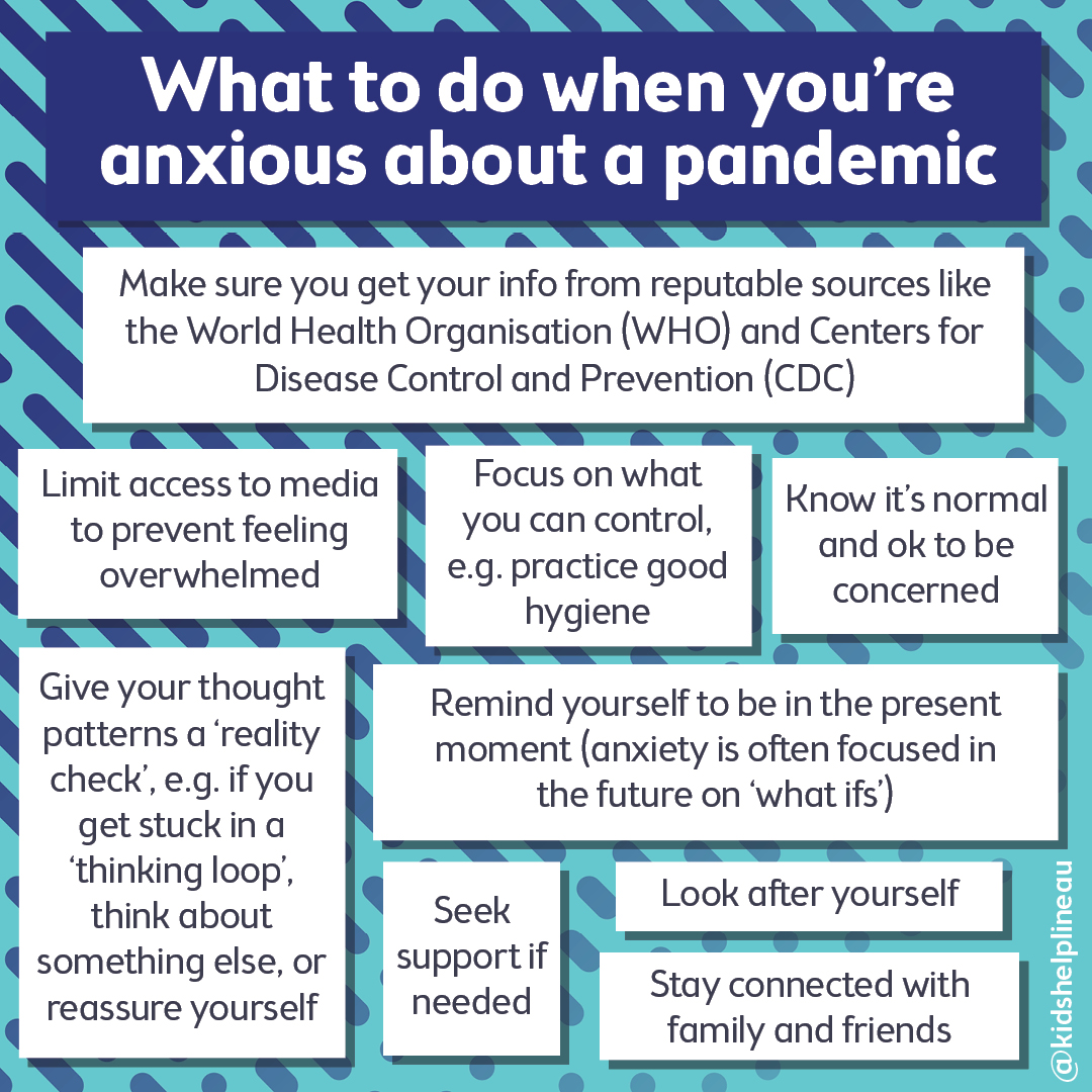 Infographic on managing COVID-19 anxiety Infographic on managing COVID-19 anxiety