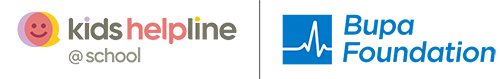 Bupa Health Foundation and Kids Helpline @ School logos