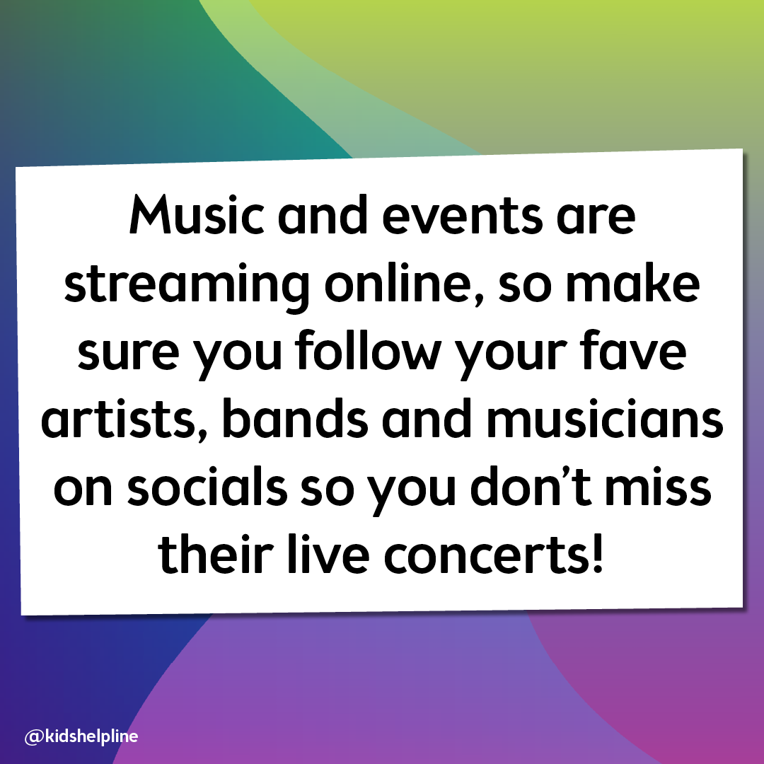 Music and events are streaming online make sure you follow your fave artists
