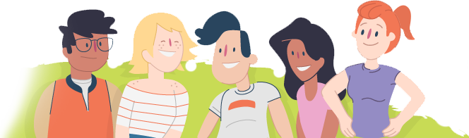 Teens looking happy Teens looking happy
