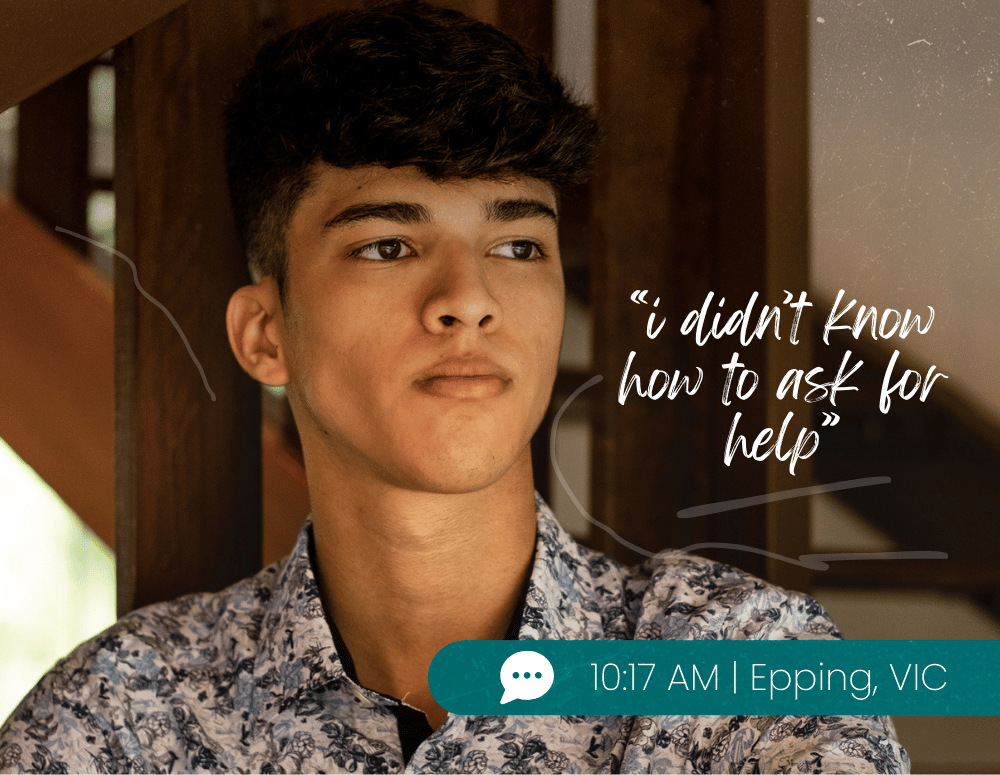 Teen boy looking sad