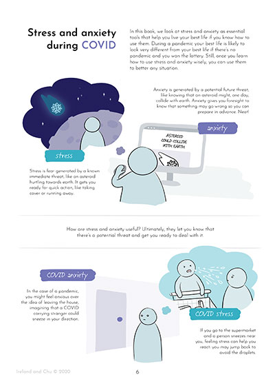 Stress and Anxiety during COVID excerpt explaining stress and anxiety